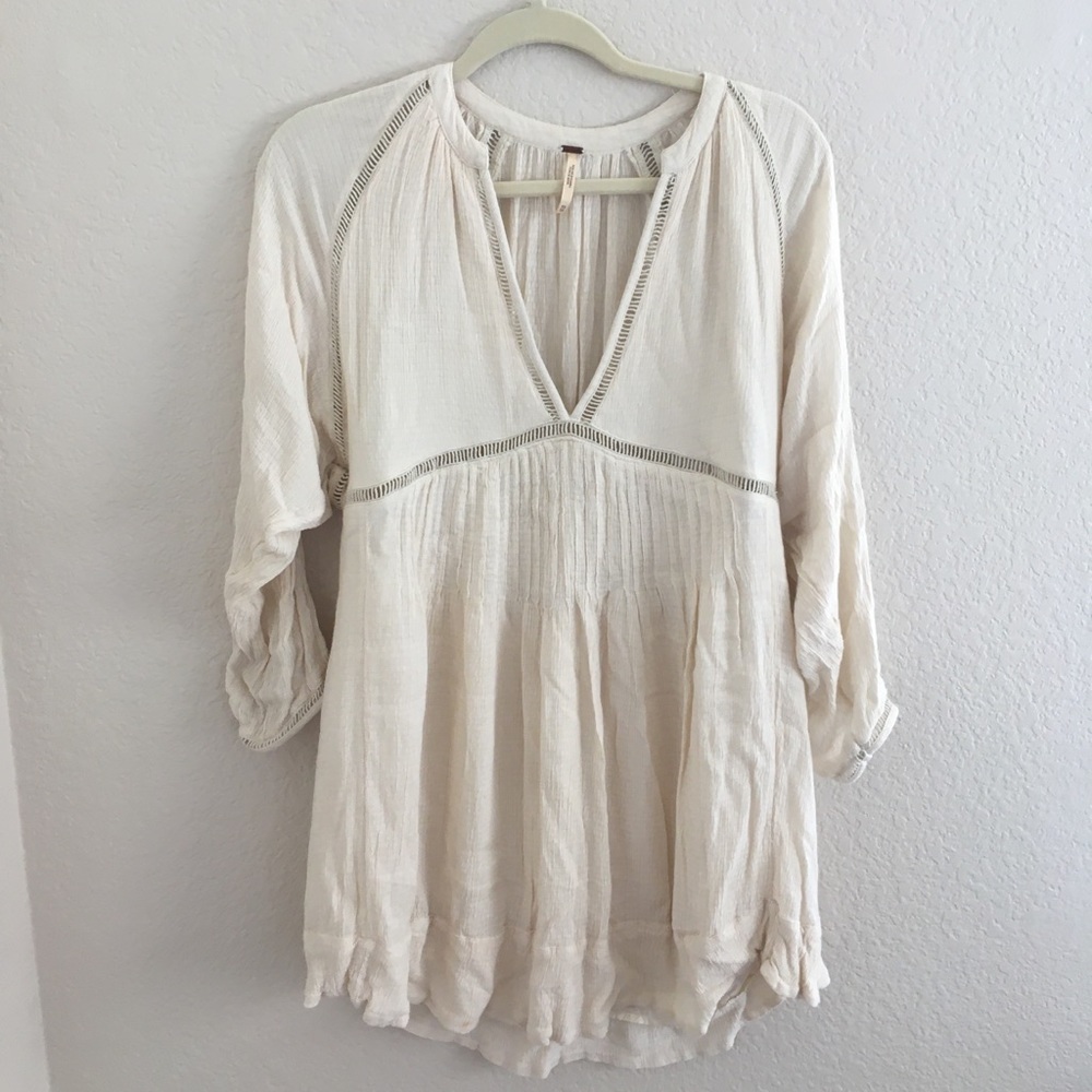 Free people tunic dress off white XS
